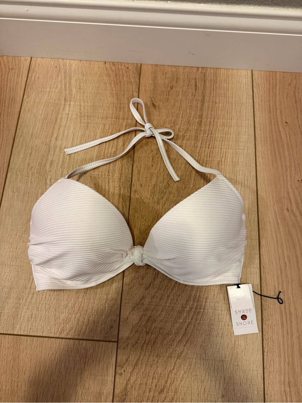 🤍 Shade & Shore White Light Lift Underwire Bikini Top NWT 36C - Picture 2 of 8